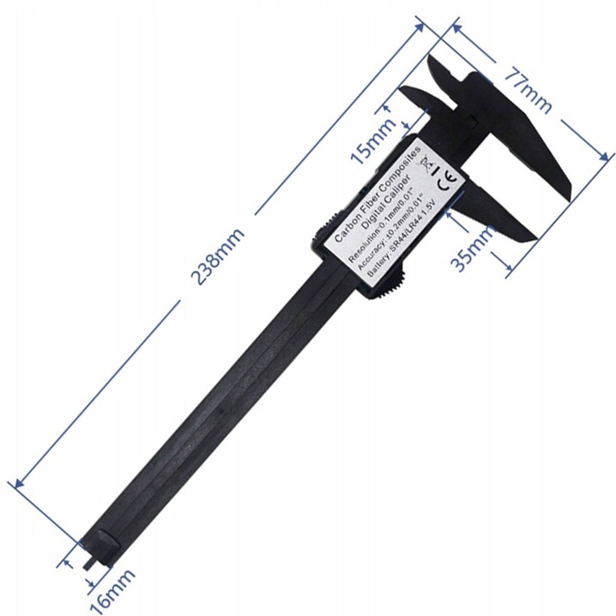 SUWMIARKA ELEKTRONICZNA CYFROWA POMIAROWA LCD MIARKA 150MM