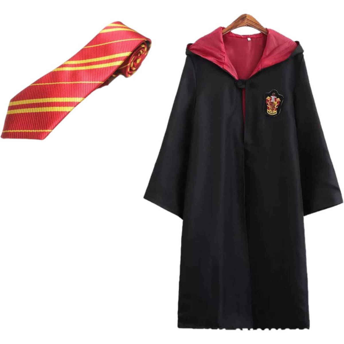 Strój Harry Potter dla dzieci Gryffindor peleryna Czarodzieja Krawat Szalik