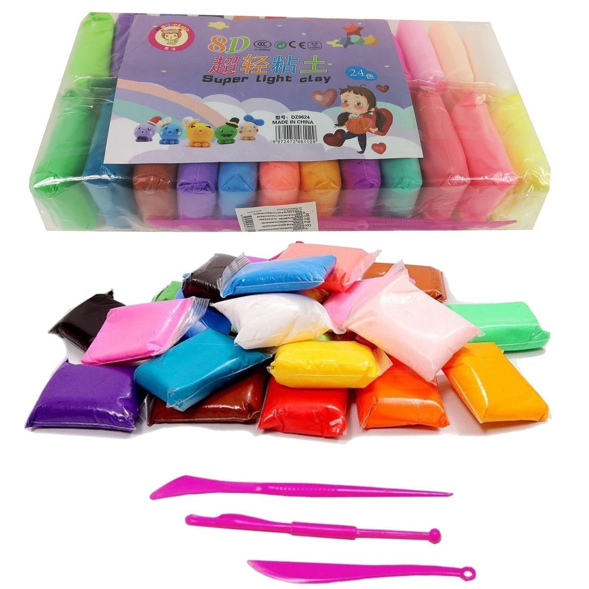 Super Clay Magiczna Piankolina Sensoryczna 120sztuk