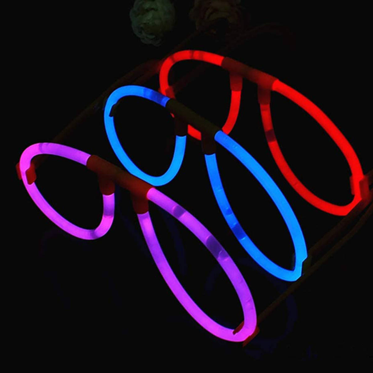 Świecące okulary Chemiczne Na Imprezę Glowstick