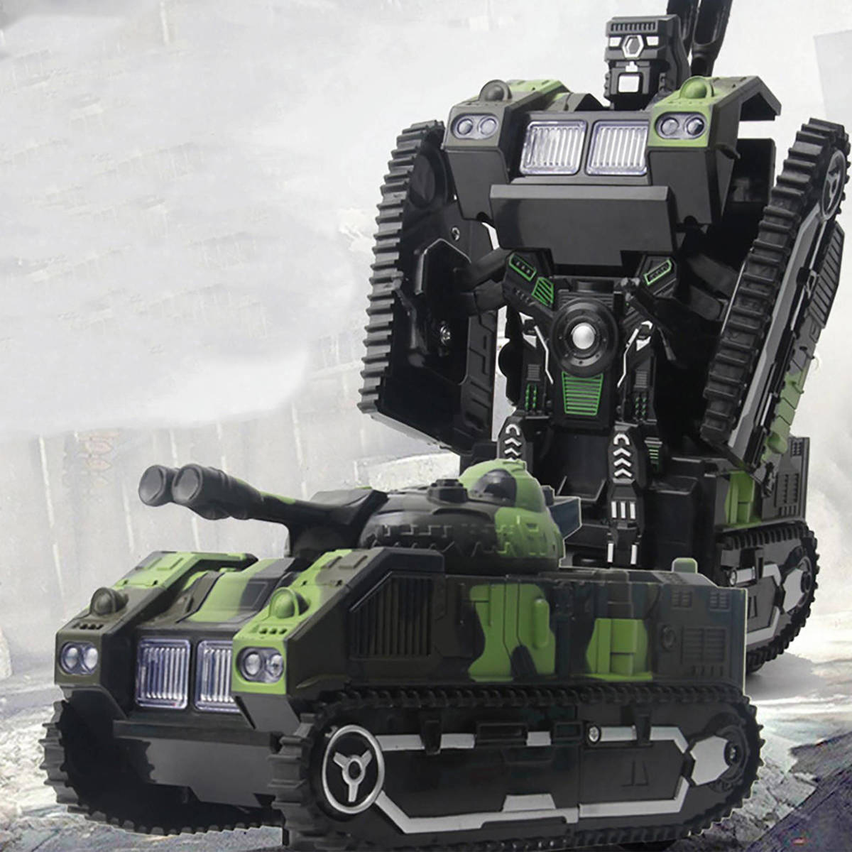 Transformujący Czołg Robot 2w1 Świeci