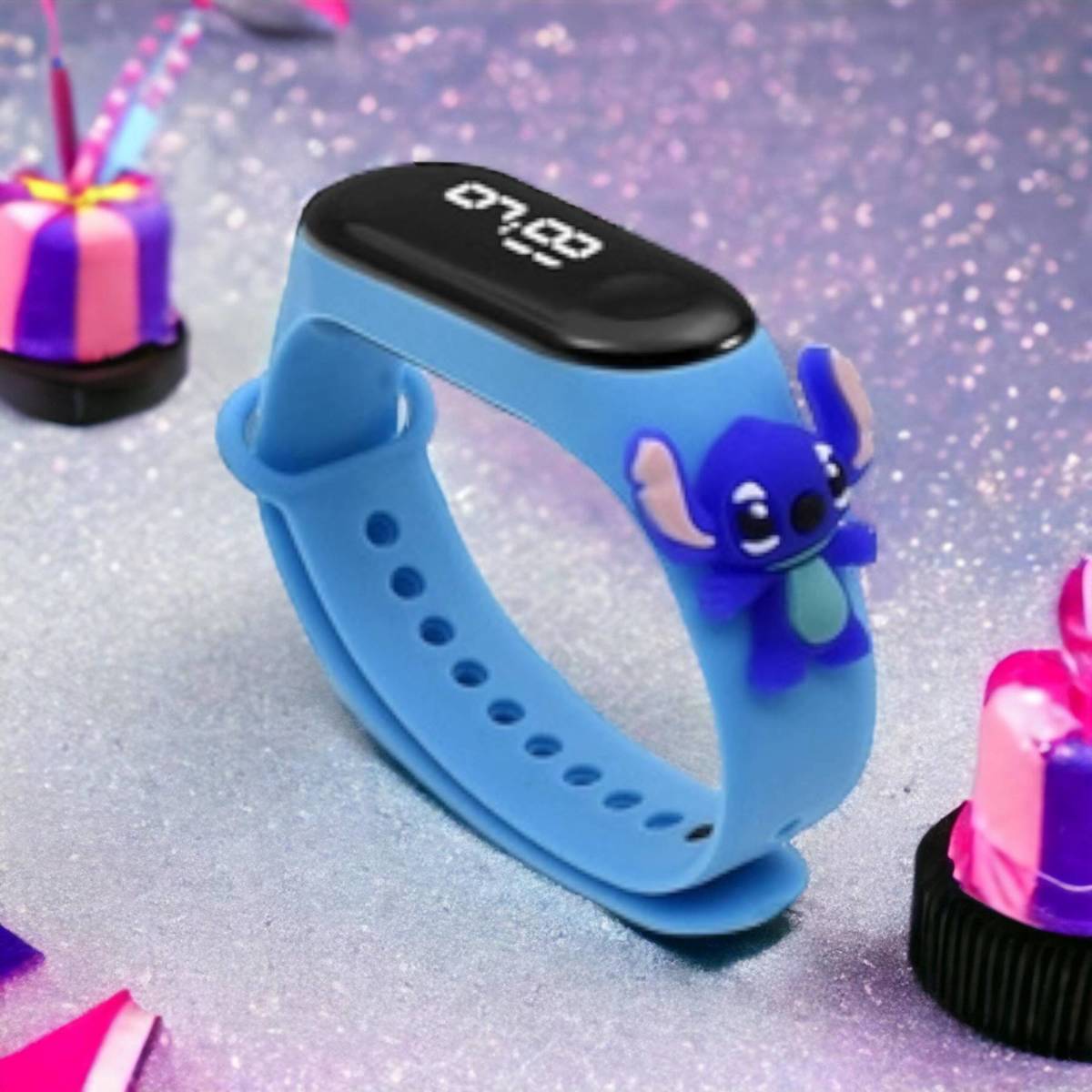 Zegarek LED Dla Dzieci SMARTBAND STICH