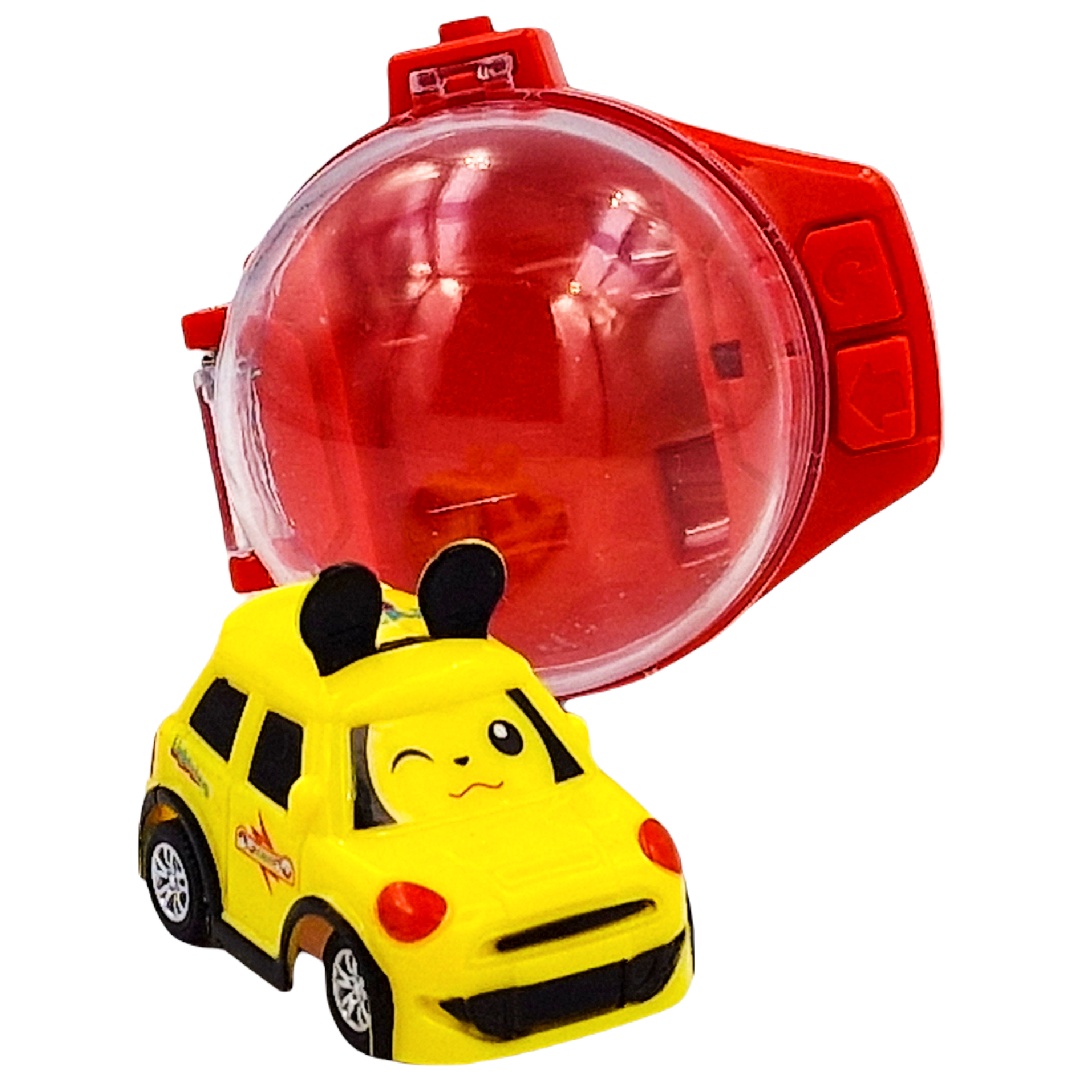 Zegarek Mini samochód RC - zdalnie sterowany na baterie z serii Pokemon Pikachu