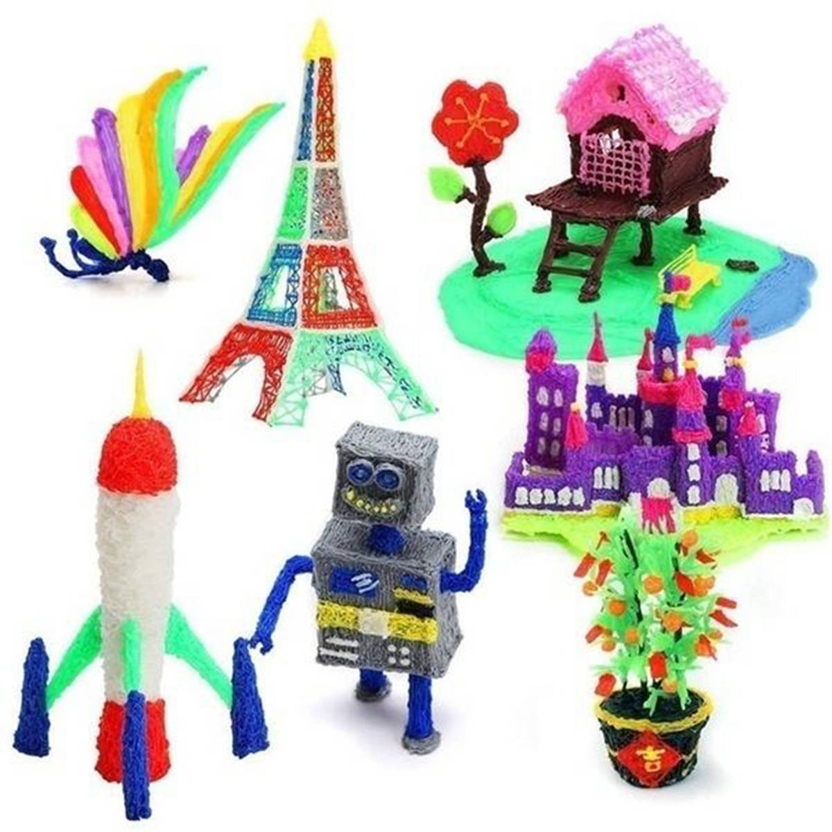 Zestaw Długopis 3D PEN-2 +  23 Wkłady Filament 115 metrów