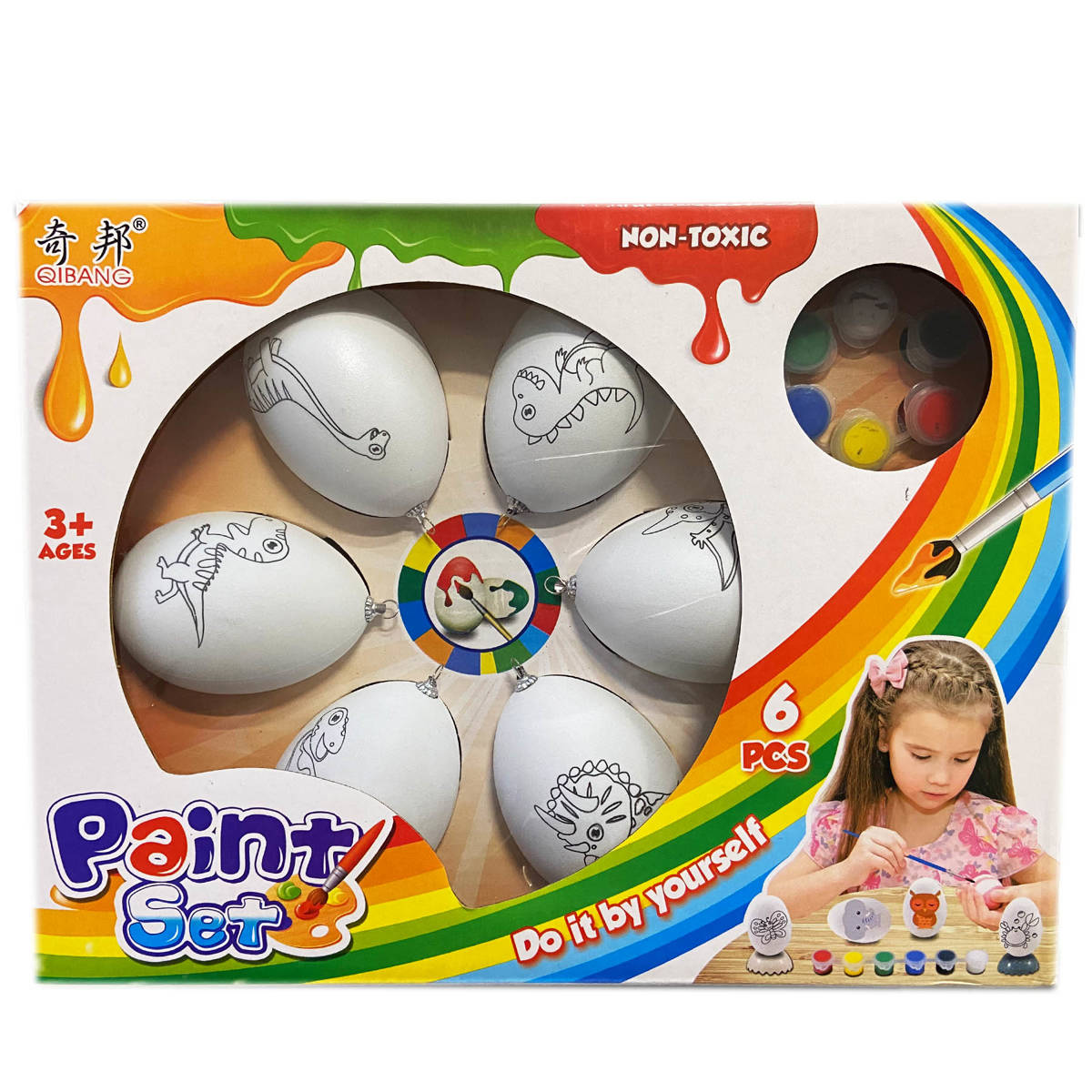 Zestaw Wielkanocny Do Malowania Jajeczek 6szt.