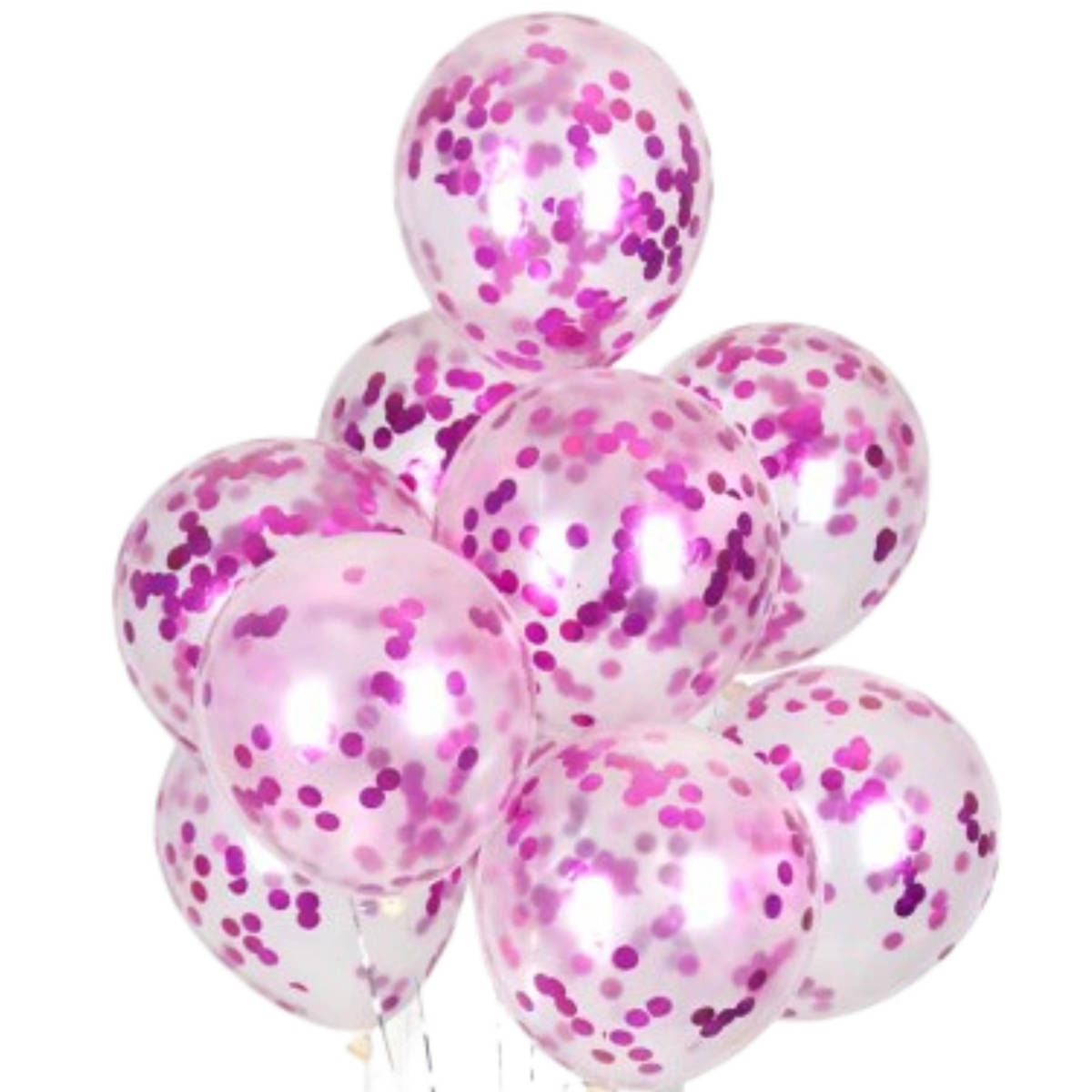 Zestaw balonów urodzinowych róż biel fiolet 42 szt.