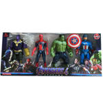 AVENGERS - ZESTAW 4 FIGUREK SUPERBOHATERÓW + AKCESORIA MARVEL