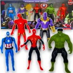 AVENGERS - ZESTAW 5 FIGUREK SUPERBOHATERÓW + AKCESORIA MARVEL