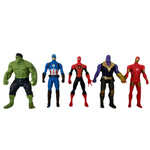 AVENGERS - ZESTAW 5 FIGUREK SUPERBOHATERÓW + AKCESORIA MARVEL