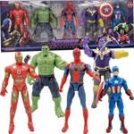 AVENGERS - ZESTAW 5 FIGUREK SUPERBOHATERÓW + AKCESORIA MARVEL