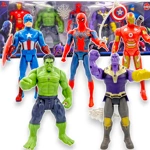 AVENGERS - ZESTAW 5 FIGUREK SUPERBOHATERÓW + AKCESORIA MARVEL