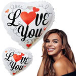 Balon Serce Serduszko I LOVE YOU 45 cm