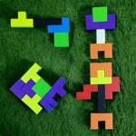 Drewniana Gra Logiczna Kółko i Krzyżyk + Tetris + Tangram (3 gry w 1)