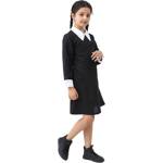 ELEGANCKI STRÓJ KOSTIUM WEDNESDAY ADDAMS DLA DZIEWCZYNEK ROZMIAR: M