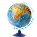 Globus z mapą fizyczną i polityczną światło LED 25cm