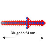 MINECRAFT Miecz świecący Pixel - długi  61cm (Czerwono - niebieski)