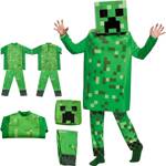 MINECRAFT Strój dla chłopca CREEPER / kostium na bal rozmiar L 130-140 cm