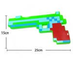 MINECRAFT Zestaw Pistolet + Kilof Pixel