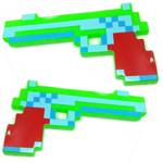 MINECRAFT Zestaw Pistolet + Kilof Pixel