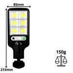 MOCNA LAMPA SOLARNA LED COB ULICZNA CZUJNIK RUCHU ZMIERZCHU Z PILOTEM