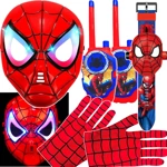 SPIDERMAN Zestaw Maska +Zegarek 3D + Rękawiczki + Walkie Talkie