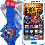 SUPERMAN Zestaw Smartfon + Zegarek z projektorem