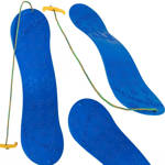 Snowboard plastikowy ślizg niebieski