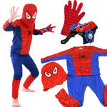 Strój Dla Chłopca Kostium Spiderman 110-116 + Wyrzutnia Sieci