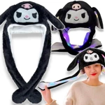 Świecąca LED Czapka Z Ruchomymi Uszami Królik Kigurumi - KUROMI